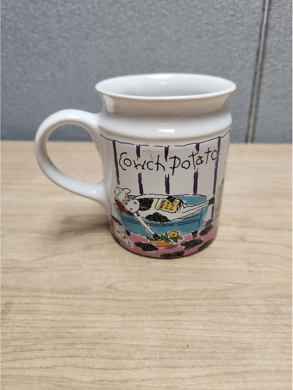 Vintage Dakin 1992 Cowch Potato Ceramic Coffee Mug!